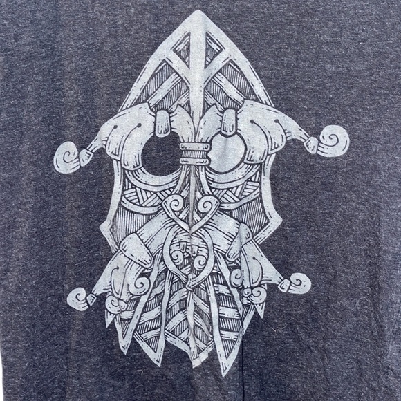 Descended from odin mask unisex t shirt. Womens xxs=mens xs - Picture 3 of 4